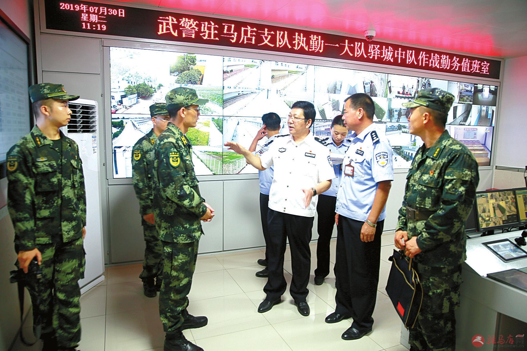市公安局看望慰问武警官兵_驻马店日报-数字报